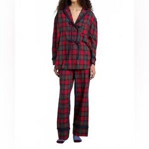 Damson Madder Antonella Pj Set red tartan